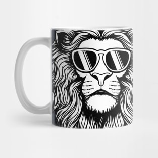 Lion Lioness lioness  Animals King of Beasts Mug